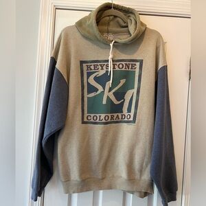 Color block Ski Colorado hoodie